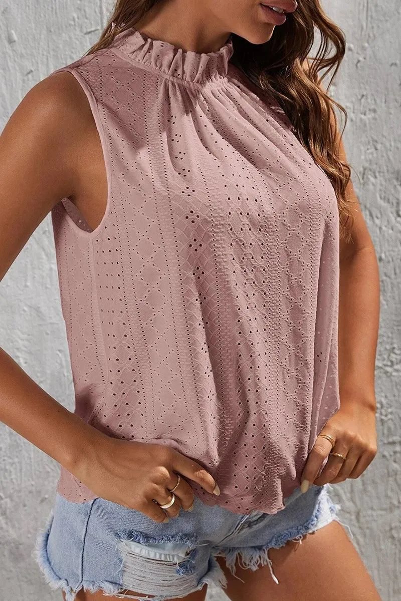 FlexibleElasticatedEdging AthleisureCompatible TIED HALTER NECK PUNCHING TOP