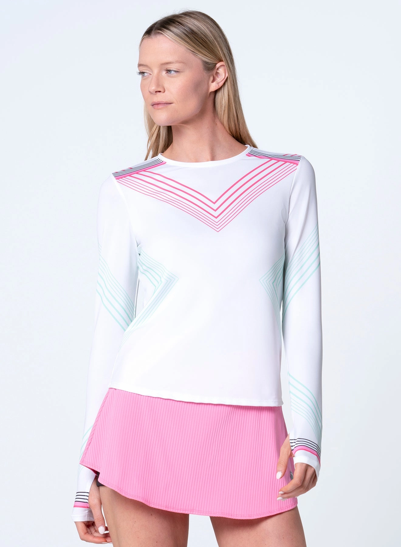 PocketDetails RollUpSleeves Pique Long Sleeve