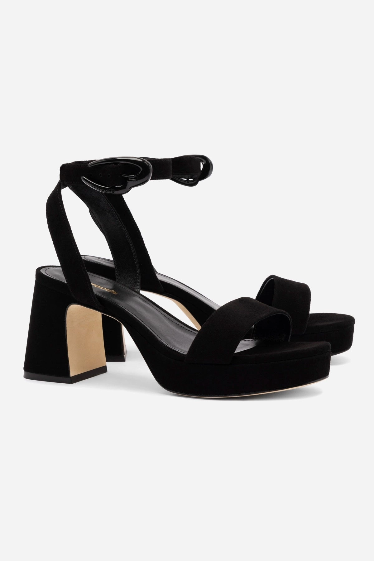 Secure Airy Design Dolly Verona Low Sandal In Black Suede