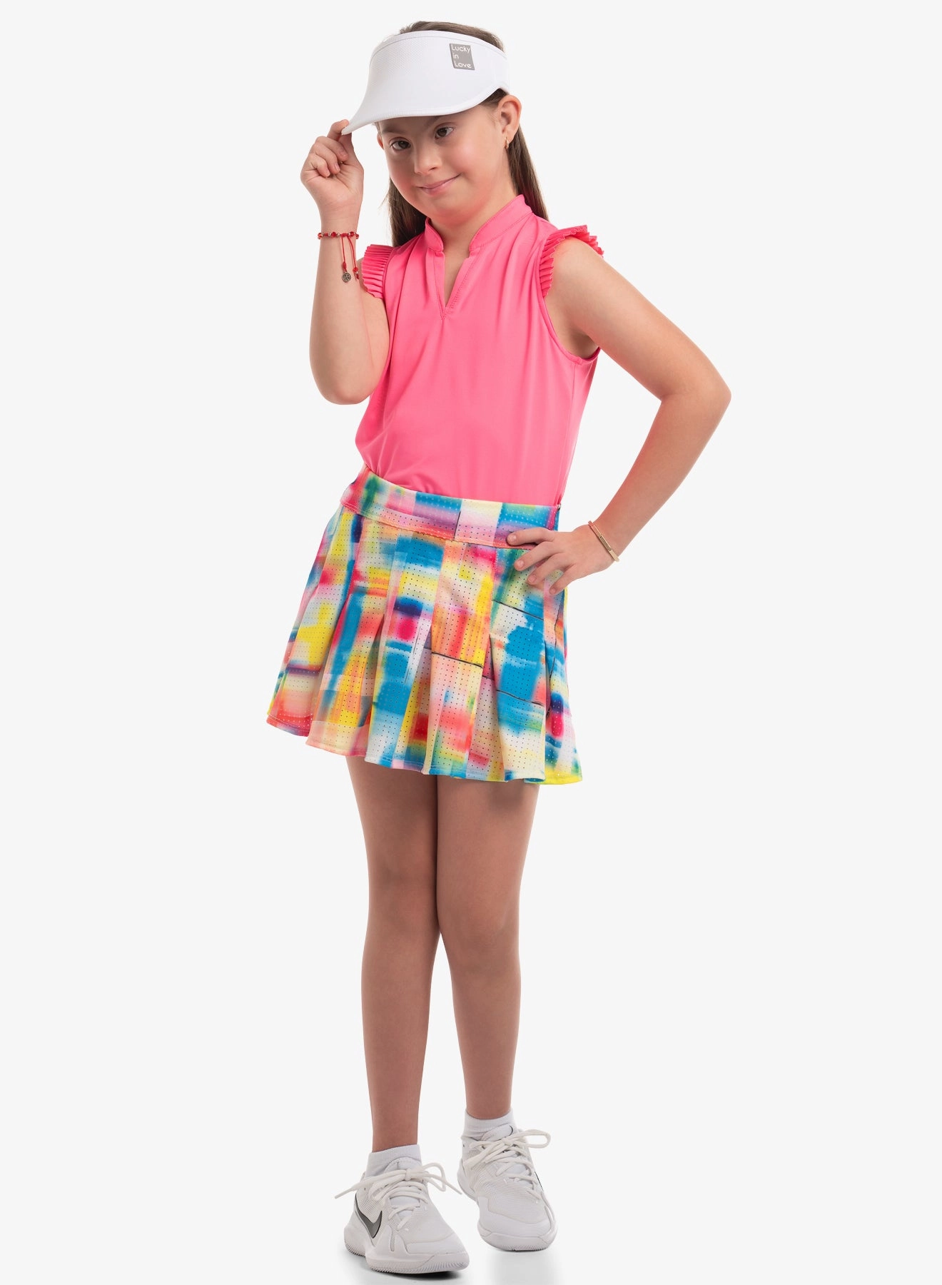 DoubleStitchedHem AntiStatic Weave Pleat Me Up Tank