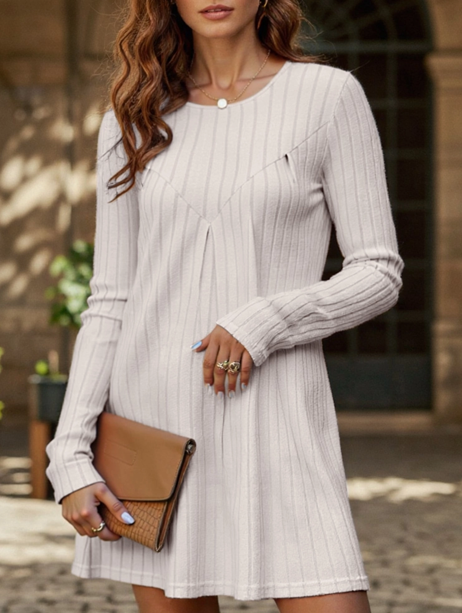 Pleated patchwork dress Event Mood Beadwork