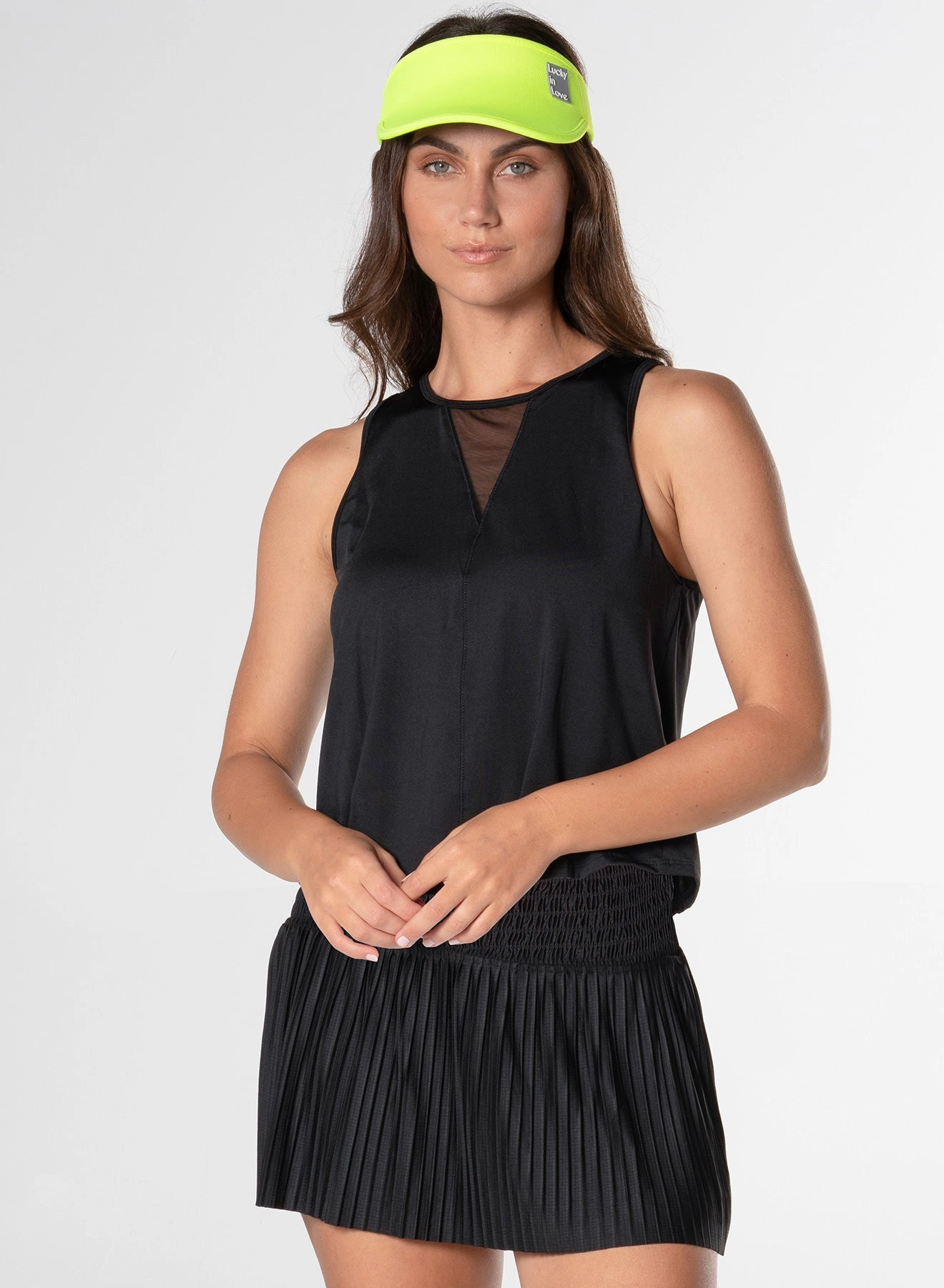 Pleats Please Tank Adjustable Hem Toggles Temperature Regulating Textile
