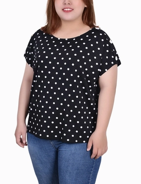 Comfy Cardigan Sporty Blouse Plus Size Short Extended Sleeve Top