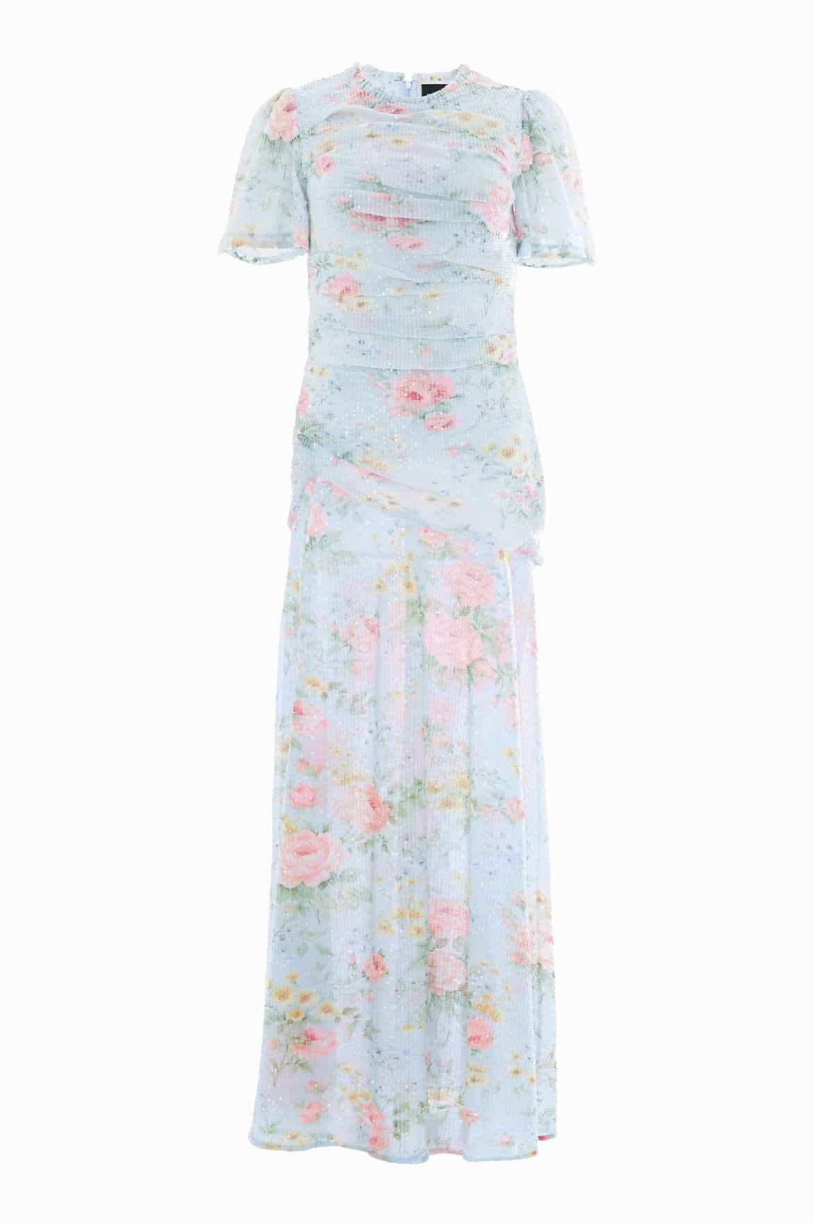 Pompadour Garden Sequin Gown Quick Look Trendy Silhouette