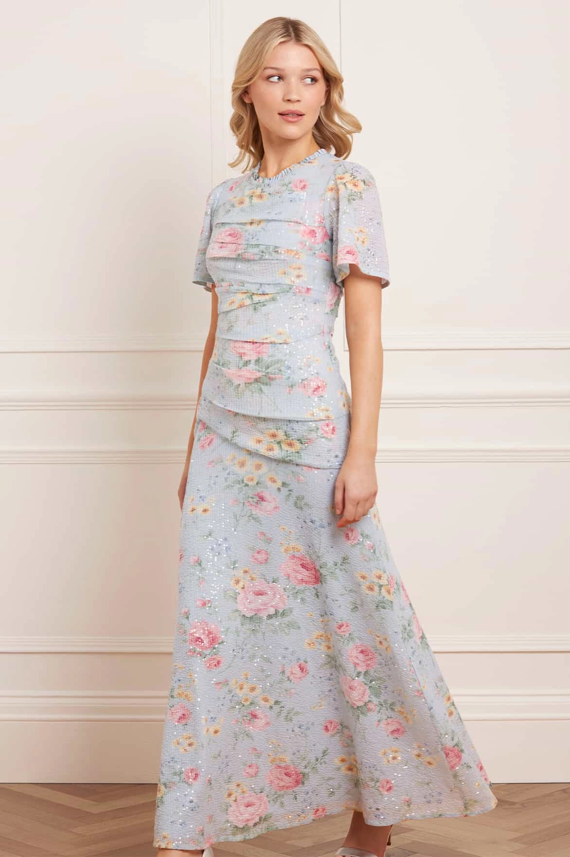 Pompadour Garden Sequin Gown Lightweight