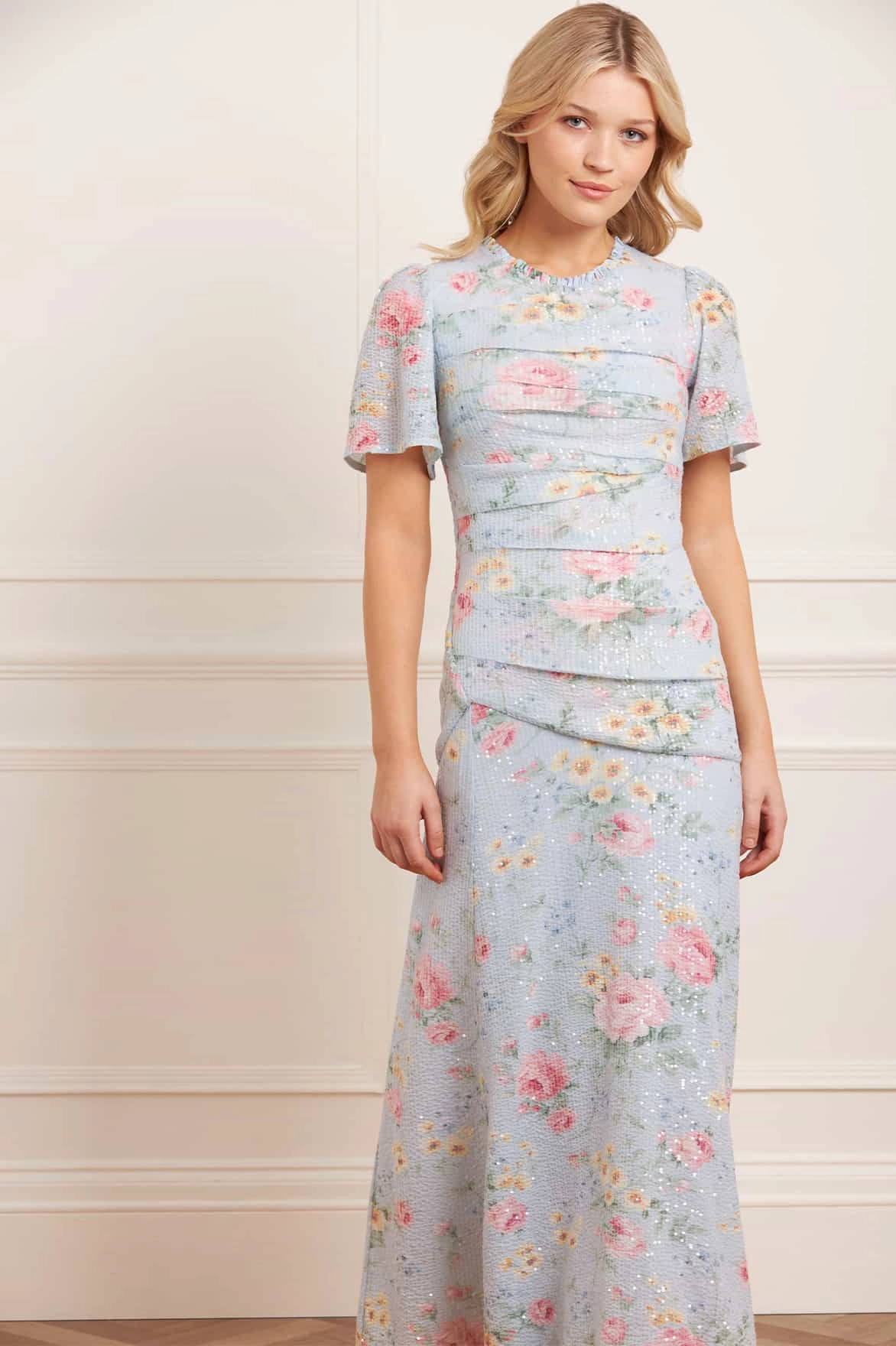 Pompadour Garden Sequin Gown Flow Ready