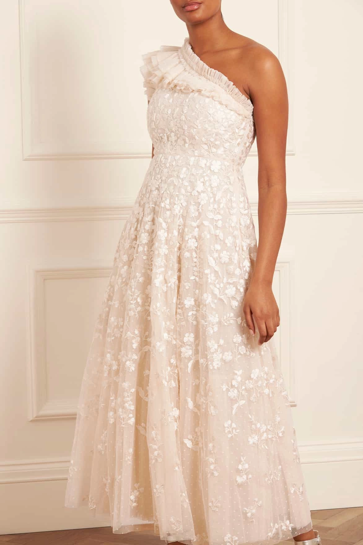 Posy Pirouette One-Shoulder Ankle Gown Casual day-to-night piece