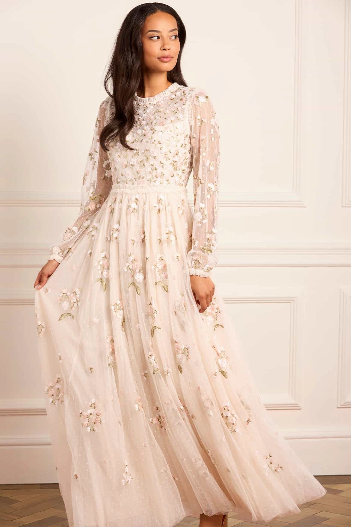 Posy Round Neck Gown Effortless Wear