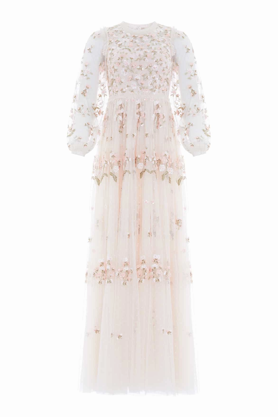 Posy Round Neck Gown Tear-resistant Lightweight Wear