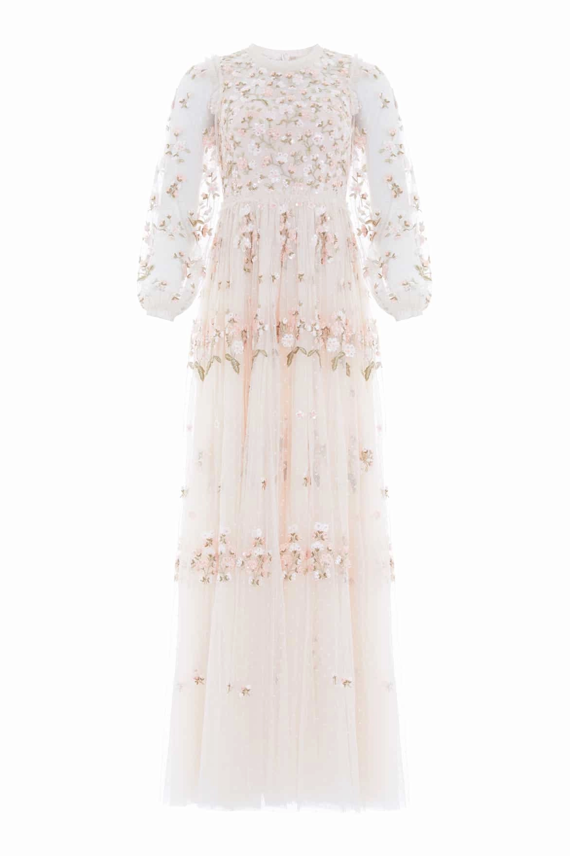 Summer Air Posy Round Neck Gown