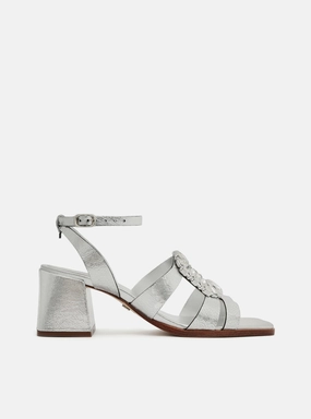 Comfortable Travel Footwear Sadie Leather  Block Sandal