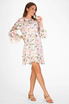 Brinkley Dress Floral Lace Semi Casual Farm Air