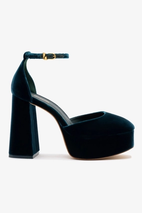 Queen Touch Ari Pump In Deepsea Velvet