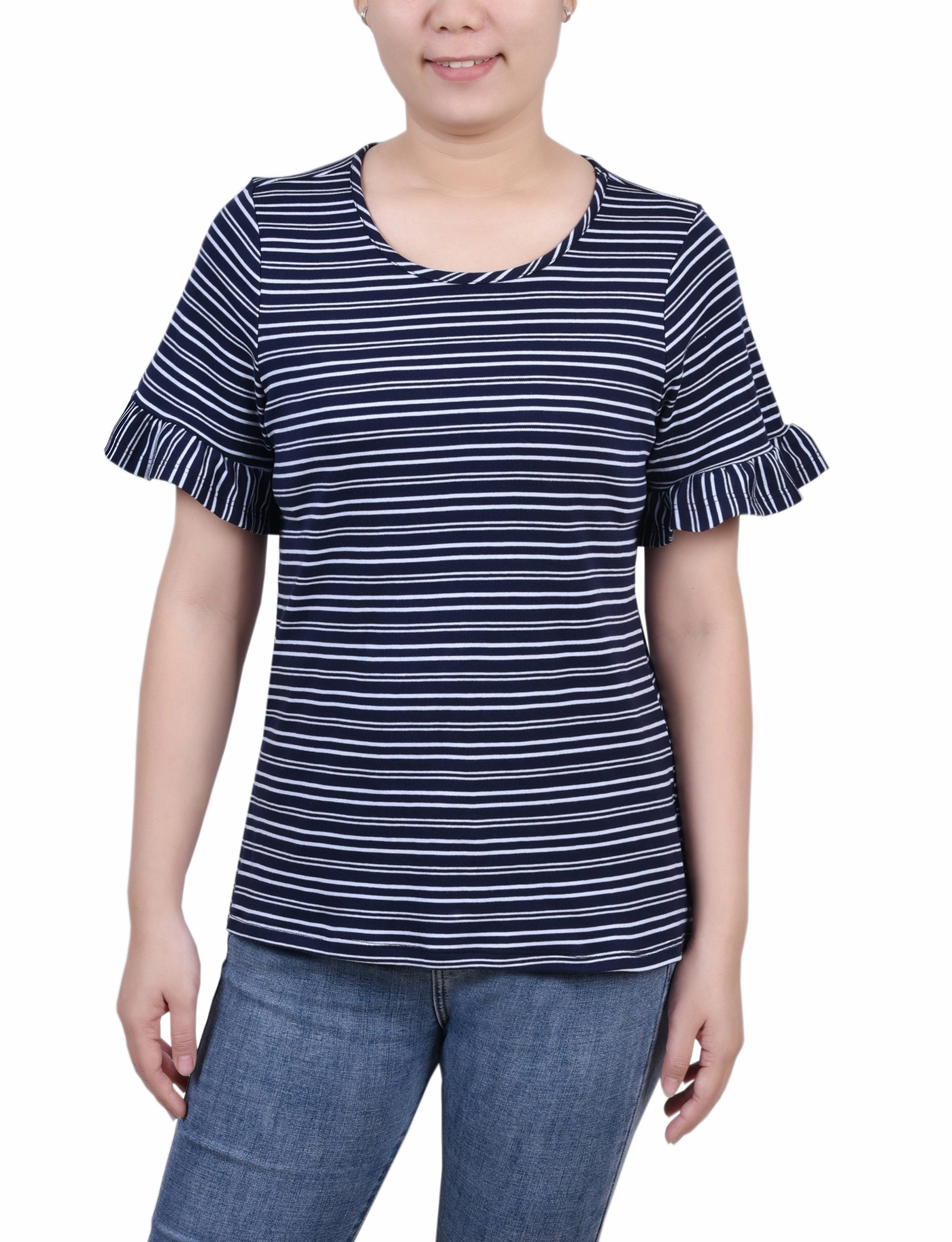 Short Bell Sleeve Top All Day Comfort FlexFoamInserts