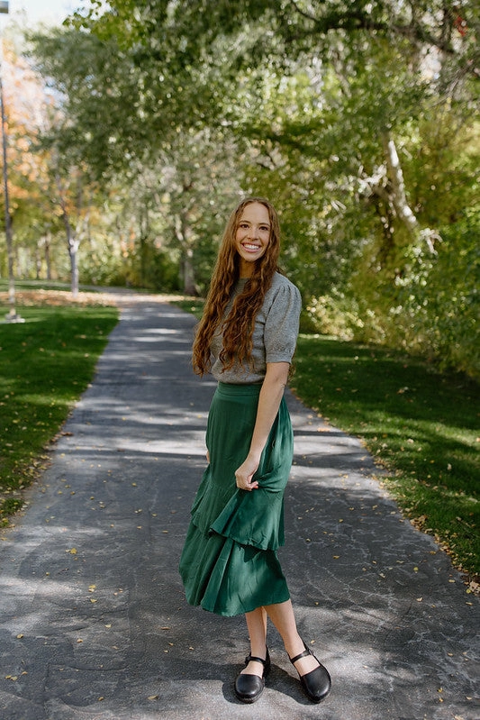 Melissa Skirt Casual Comfort Sleek Outfit