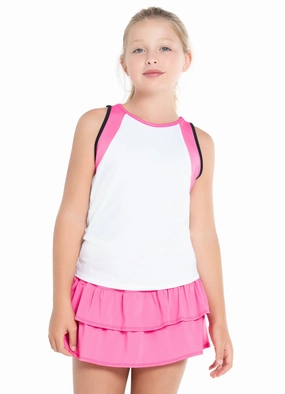 Drop Shoulder Cut slim fit Preppy Open Back Tank