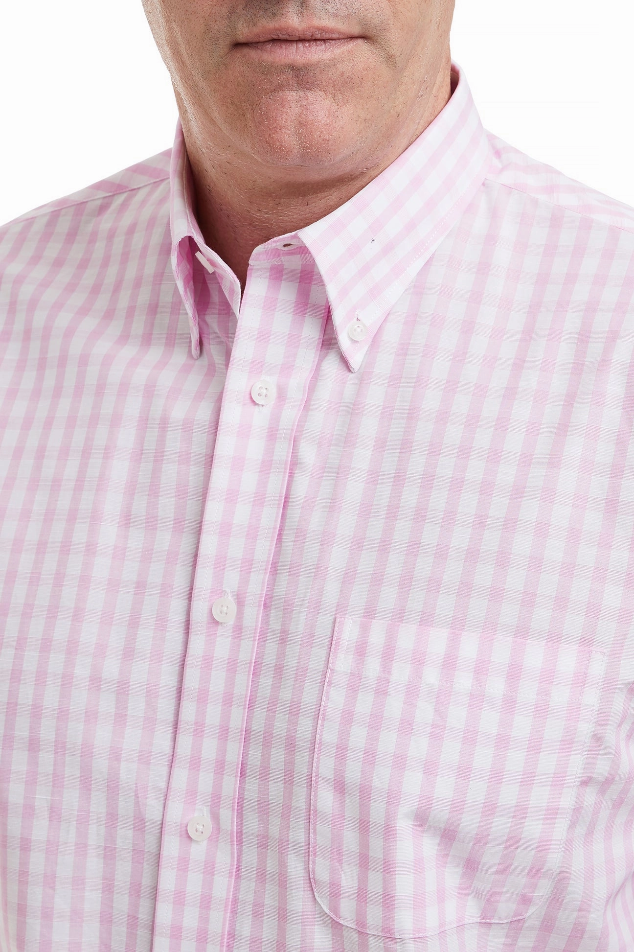 AntiStatic Coating Chase Shirt Pink Beach Gingham
