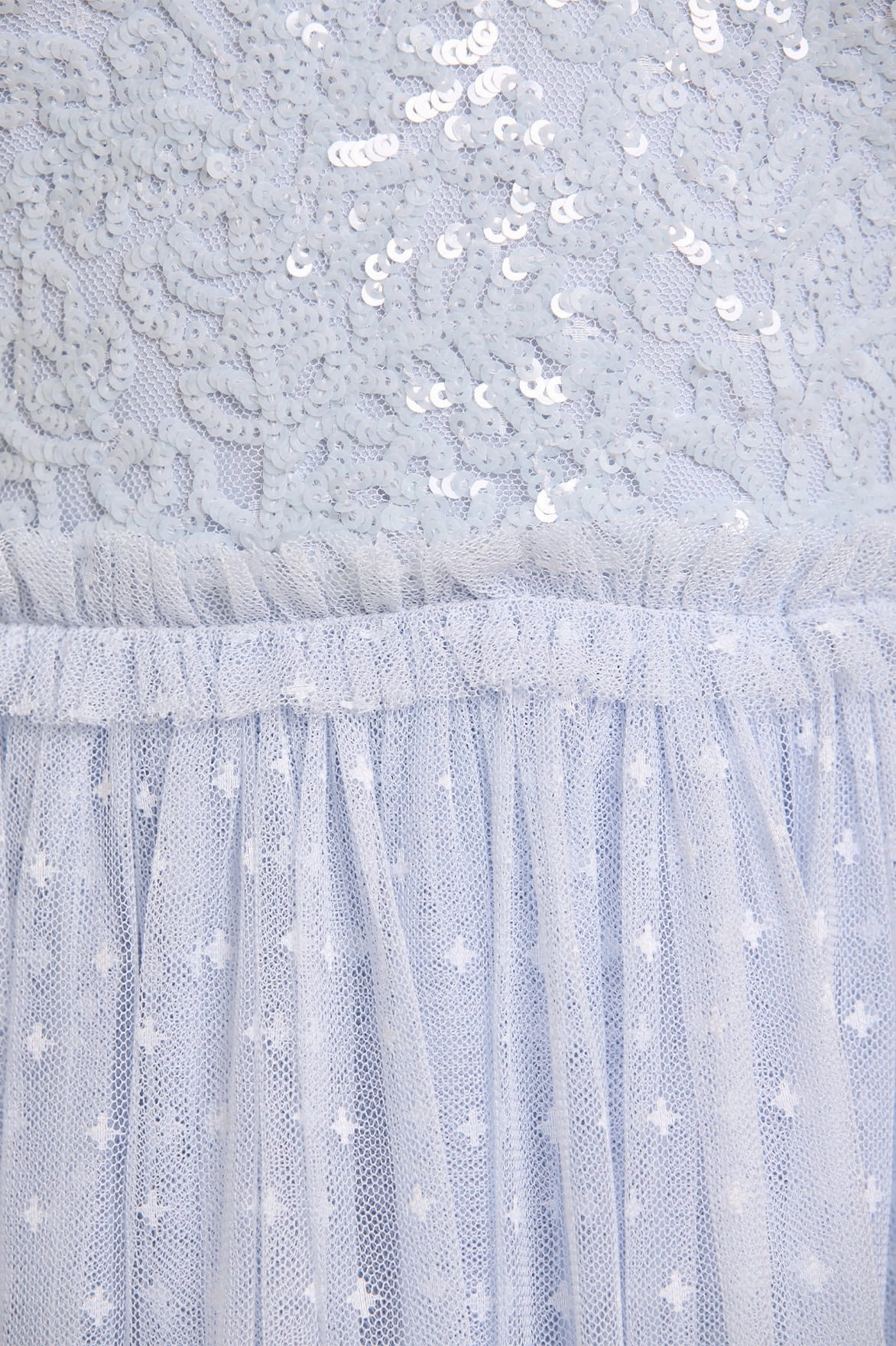 Love Soft Floral Lace Bodice V-Neck Ankle Gown