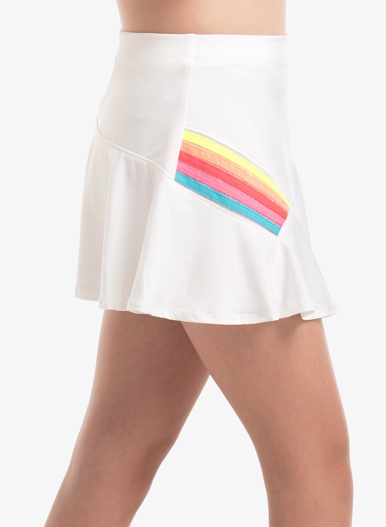 Durable Stitching Flexible Hemline Prisma Stripe Skirt-Girls