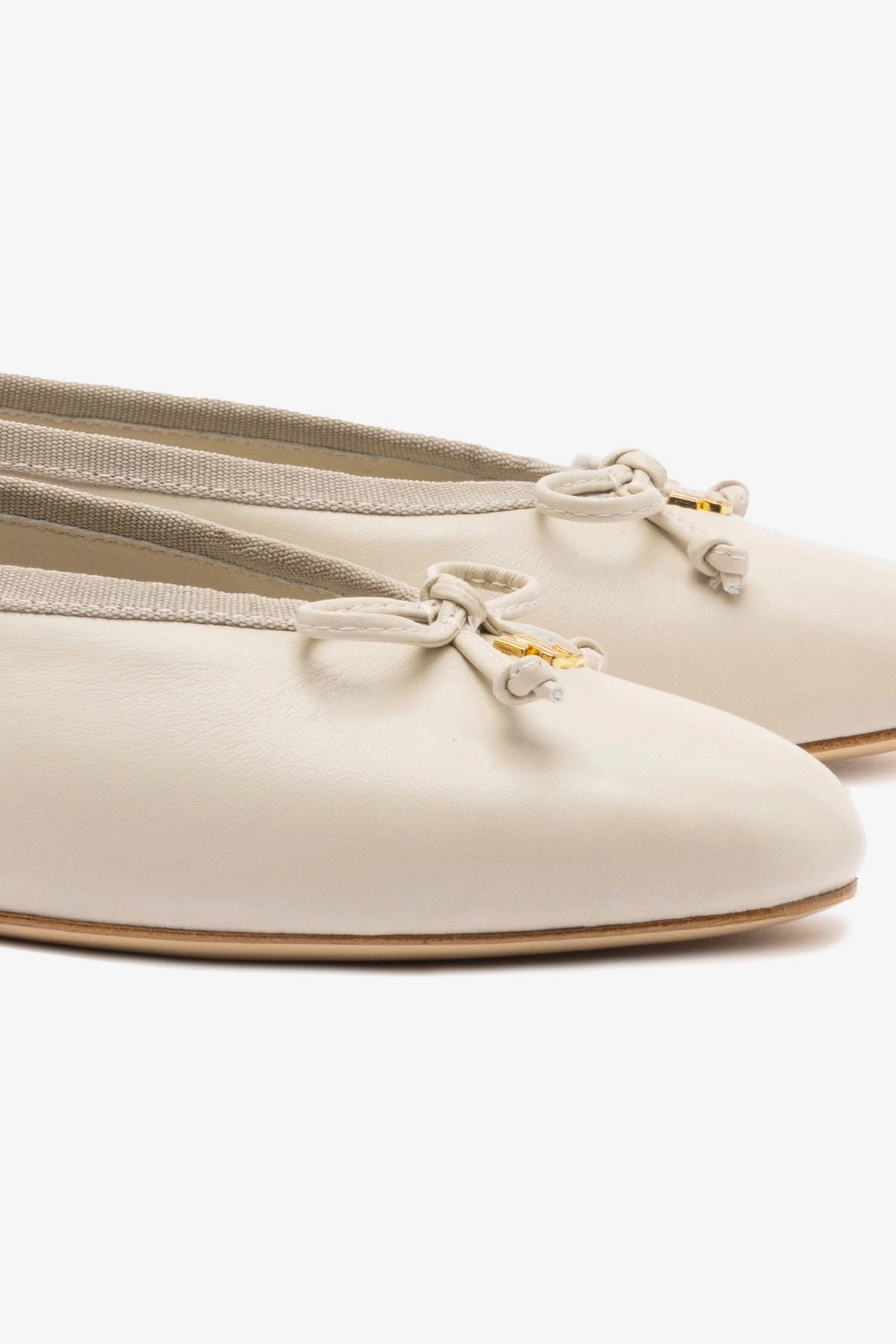 Pavlova Ballet Flat In Mushroom Grey Leather Fairy Step
