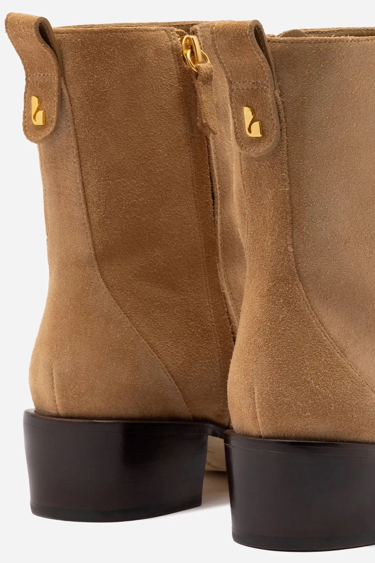 Florencia Low Boot In Peanut Suede Eco Friendly Construction