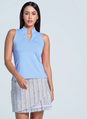 Chic Cardigan Pleated Placket Sleeveless