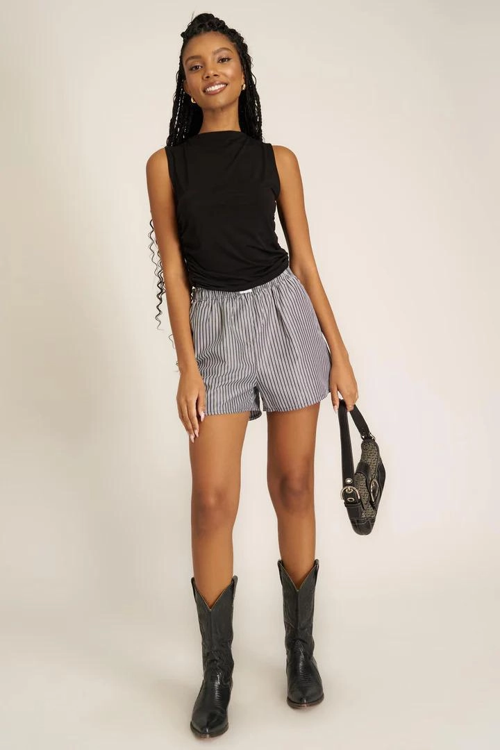 Project Social T Side RuchedTank LayeredDurability