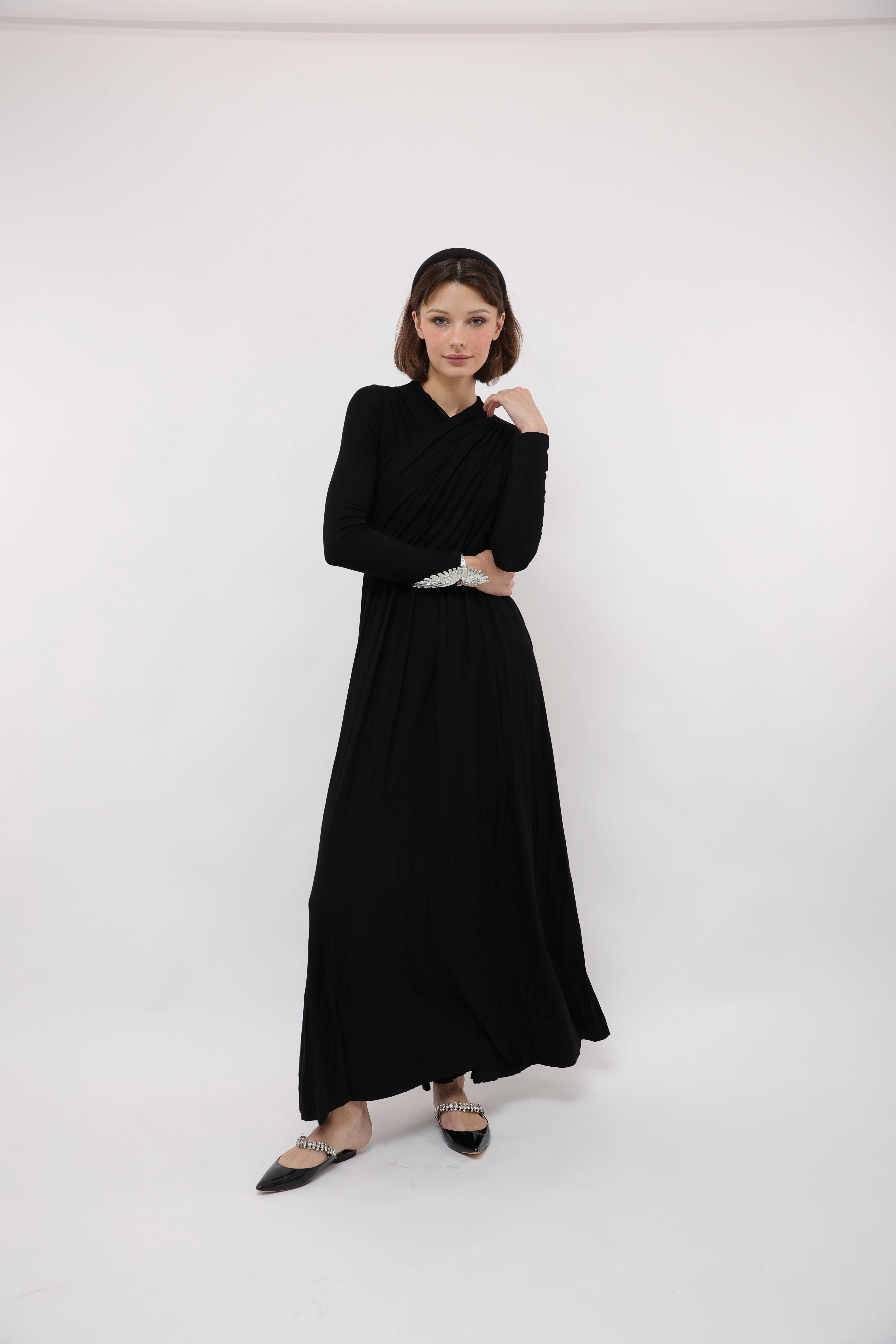 Lace-Trim Blush Glow Ray Maxi Dress