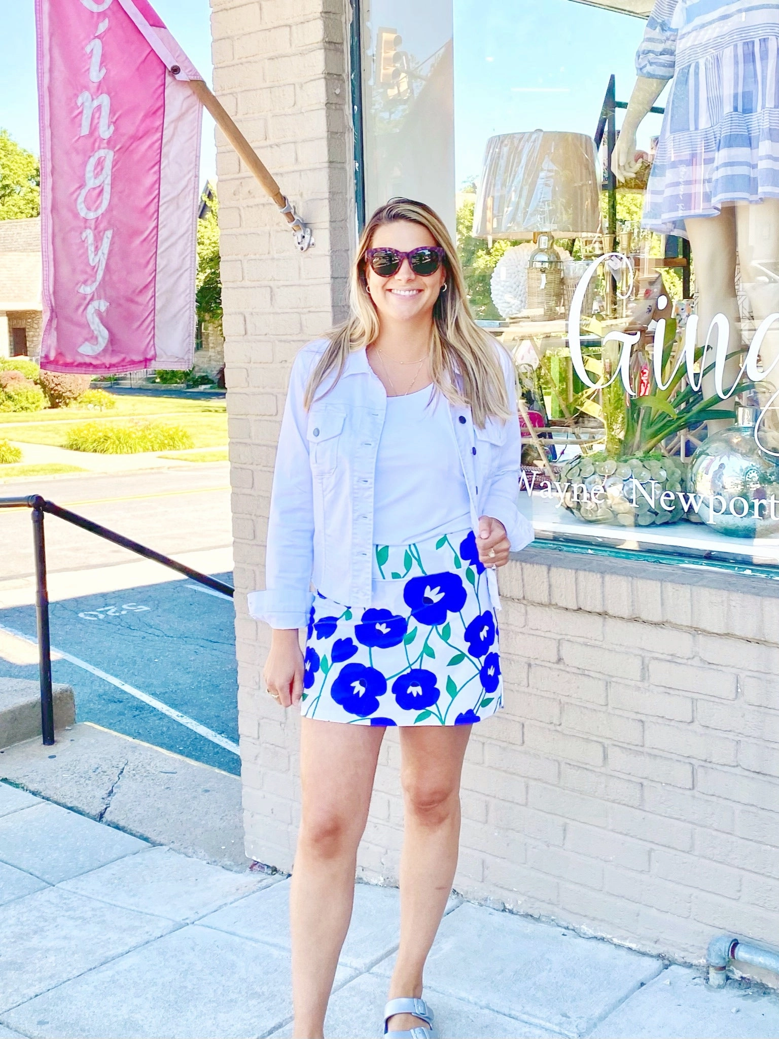 Fade Resistant Coating Razi Skort Pop Art Flower