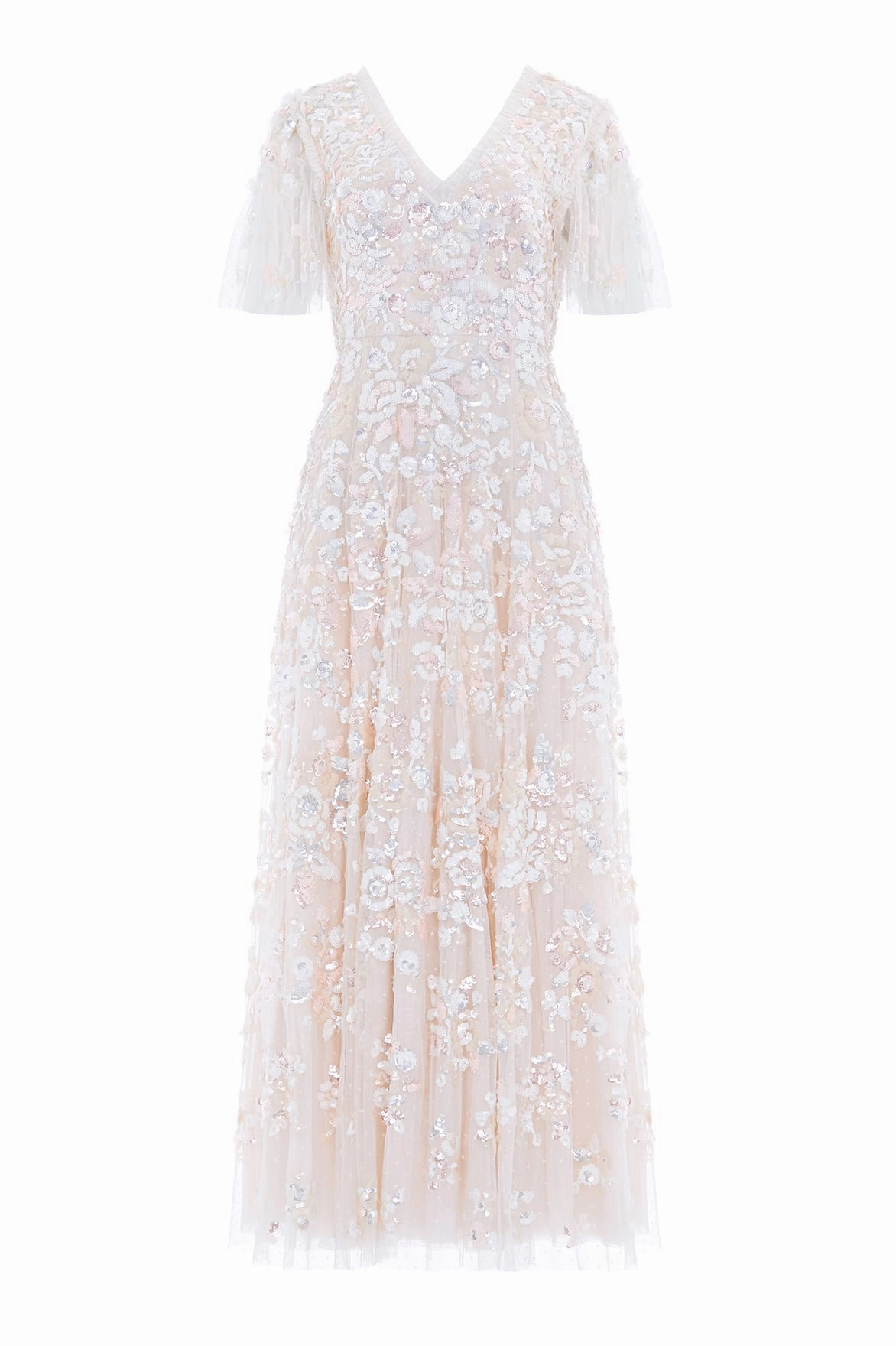 Sequin Paradise Short Sleeve Gown Classic and Modern Peace Glow