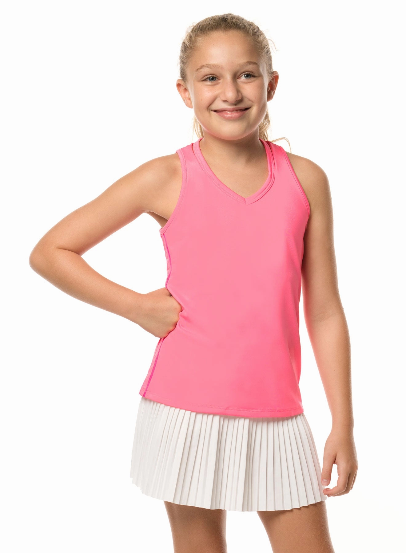 V-neck Cutout Tank Adaptive Fit Technology Tactile Soft Texture