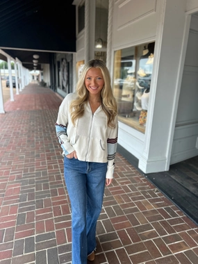 FrictionReducing DurableBlend Mixed Media Jacket in White