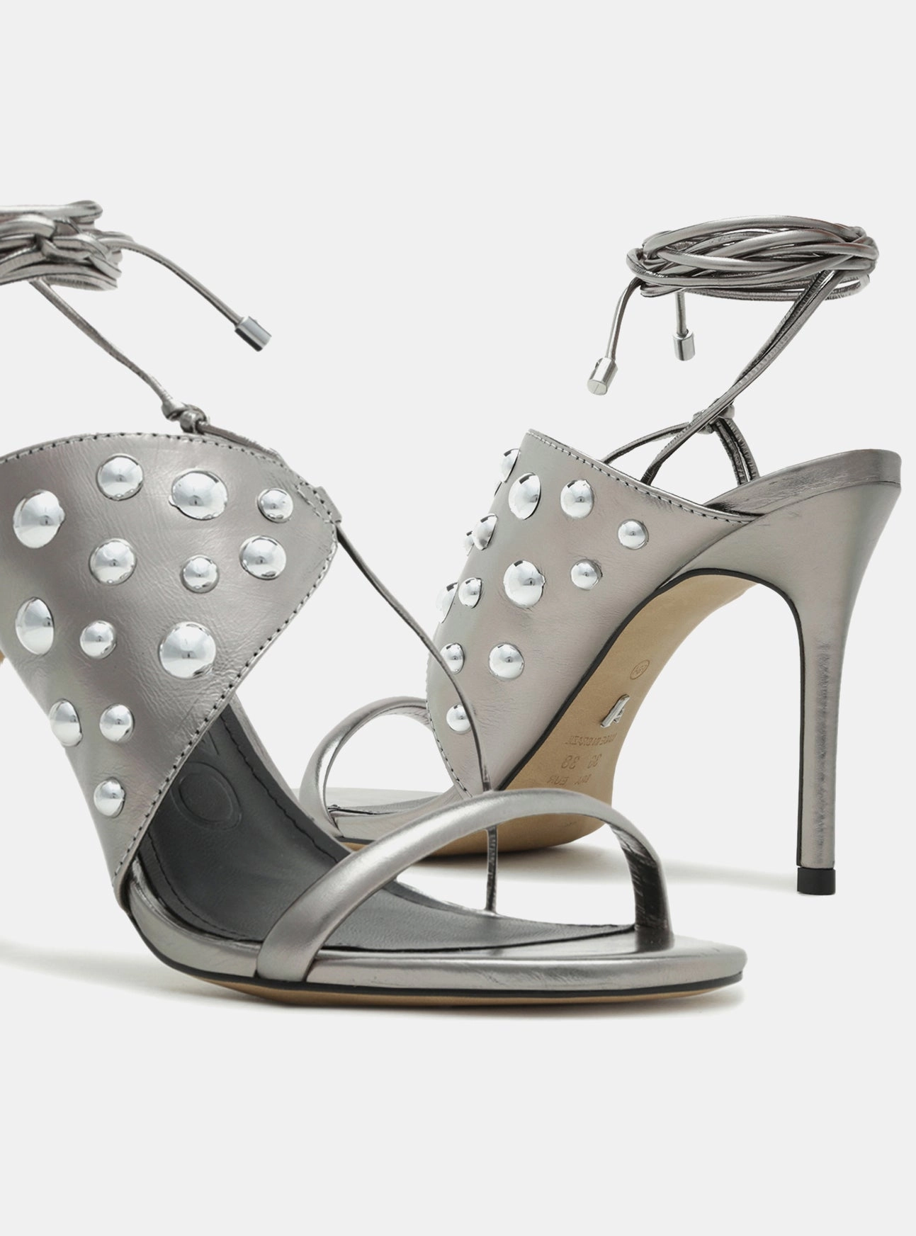 Open Sides Odor control Penelope Leather Stiletto Sandal