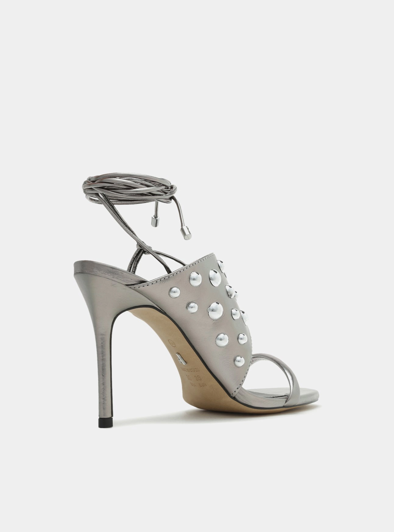 Grab And Go Ventilation Channel Design Penelope Leather Stiletto Sandal