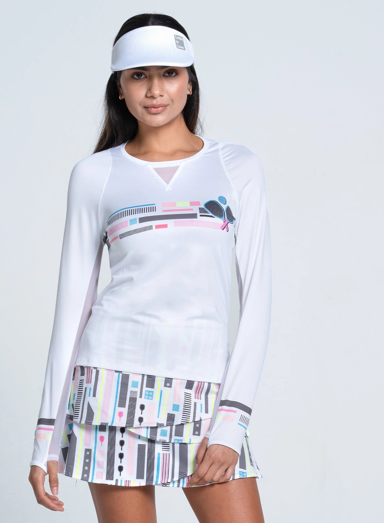 Serve On Long Sleeve Contrast Stitching