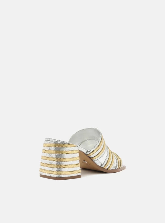 Heidi Leather Block Sandal Balanced Step Footwear for Active Lifestyle