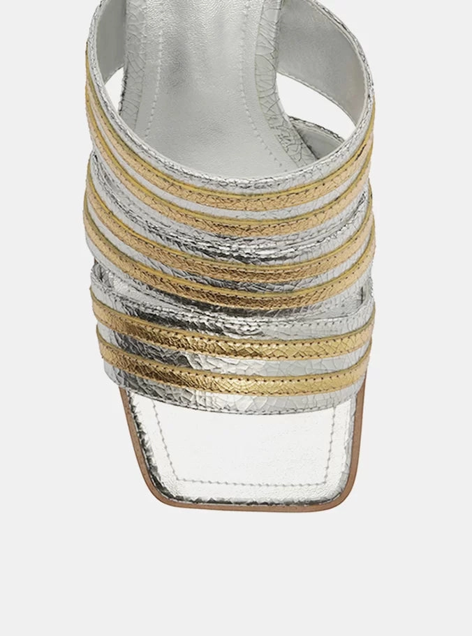 Heidi Leather Block Sandal Water Resistant Finish