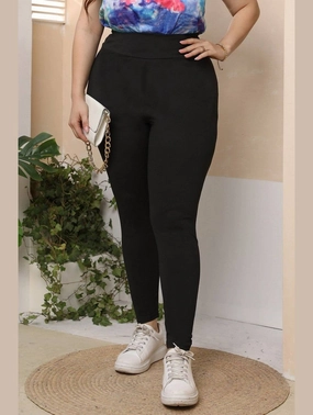 Core Movement EcoFriendlyMaterial WOMEN PLUS SIZE ELASTIC WAIST LONG PANTS