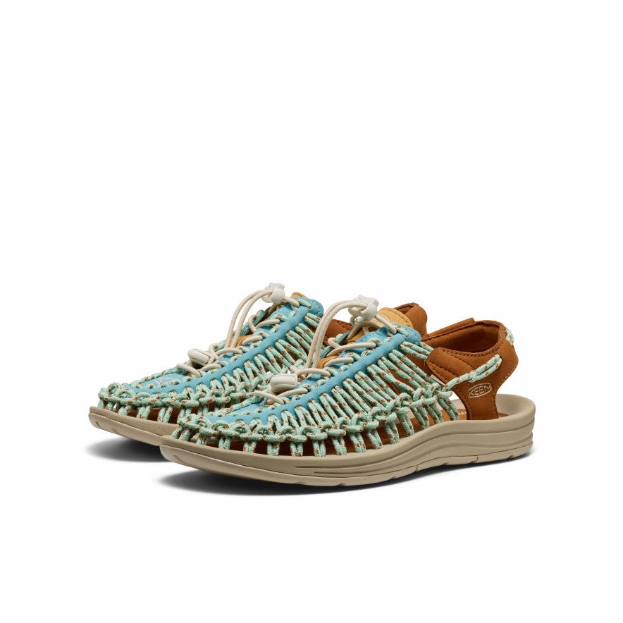 Party Ready Women's UNEEK Sneaker  |  Milky Blue/Roasted Pecan