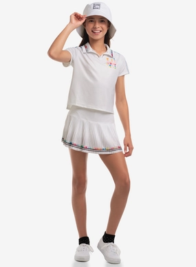 Bloomin' Love Polo Short Sleeve Curved Hemline