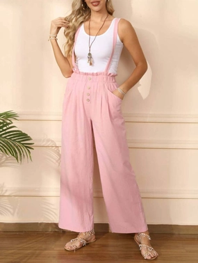 COTTON STRAIGHT ADJUSTABLE OVERALLS_CWSJS0714 ArticulatedElbowShaping