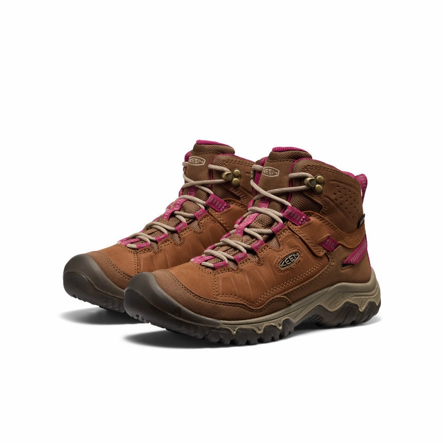 Mountain Trail Women's Targhee IV Waterproof Hiking Boot  |  Bison/Beaujolais