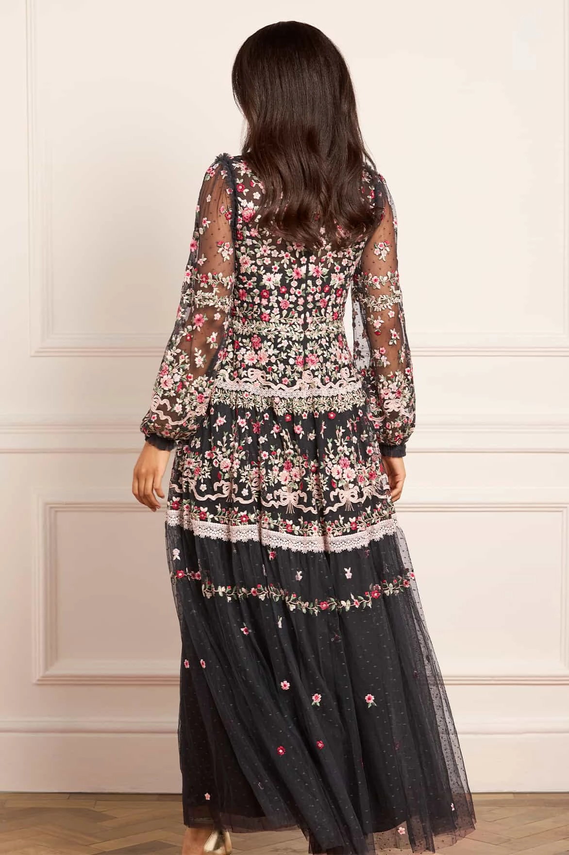 Relaxed-fit Ribbon Bouquet Gown