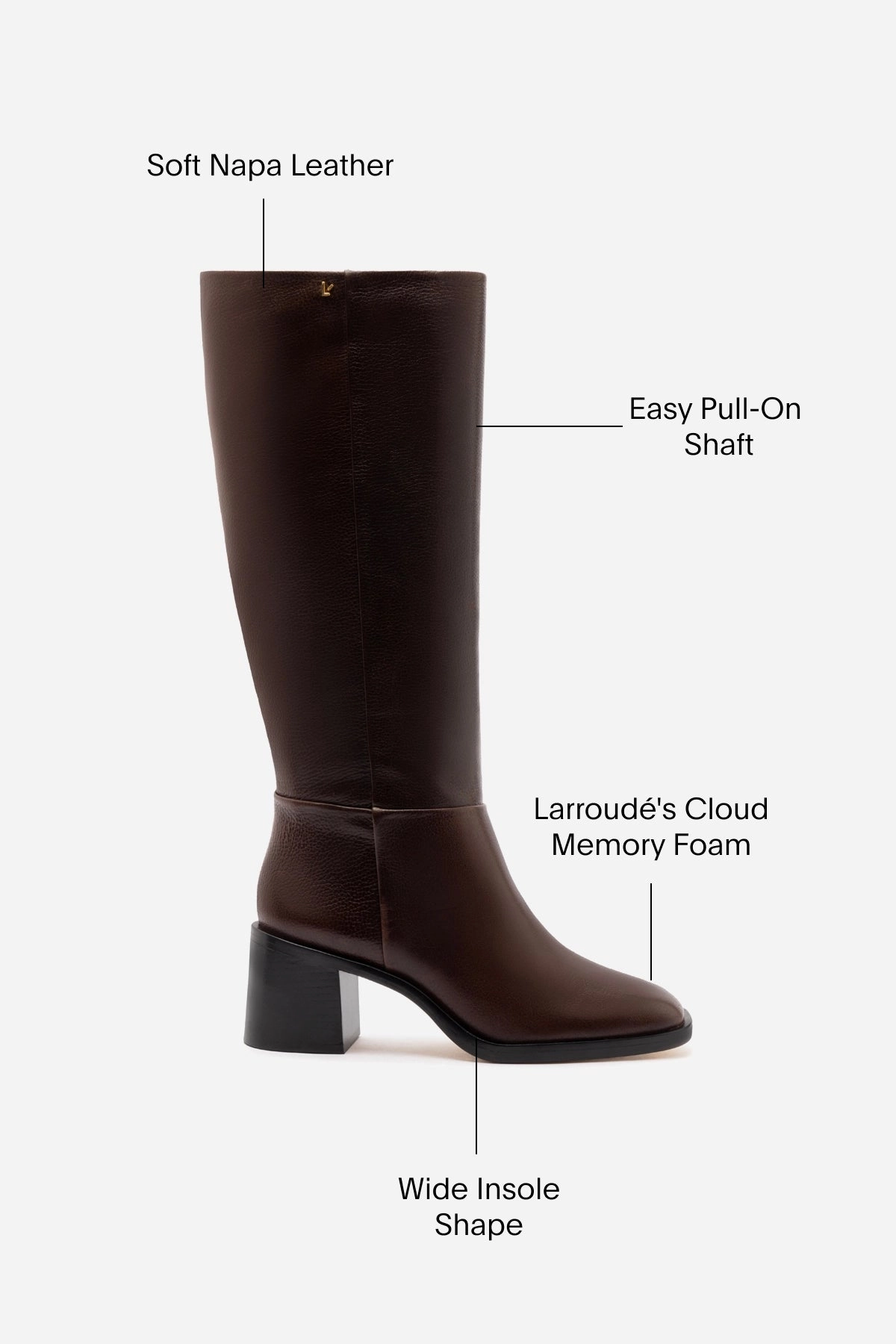 Dynamic Edge Torsion control Ricky Boot In Brown Leather