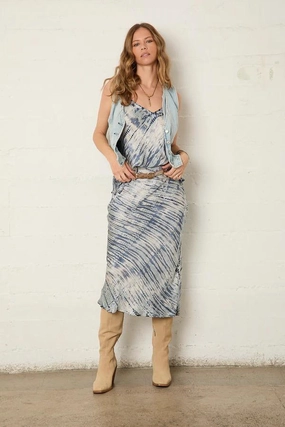 River   Sky EcoSatin Bias Cami Tension Balanced Design