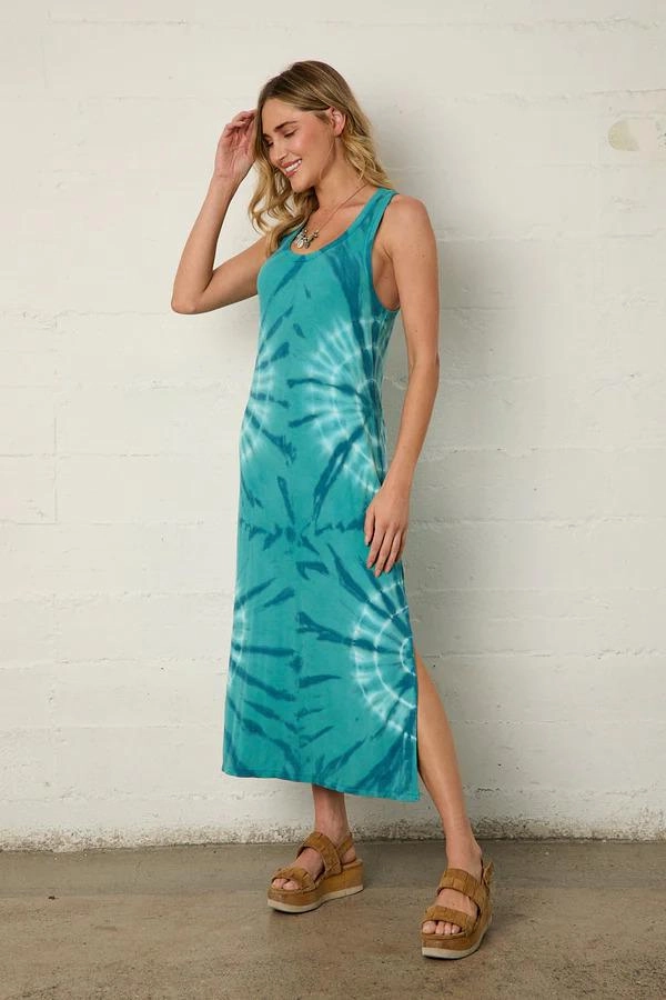 Fit Easy River   Sky Napa Midi Dress