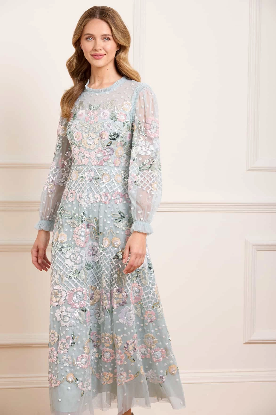 Rosalie Ankle Gown Modern Cut Elegant Layers