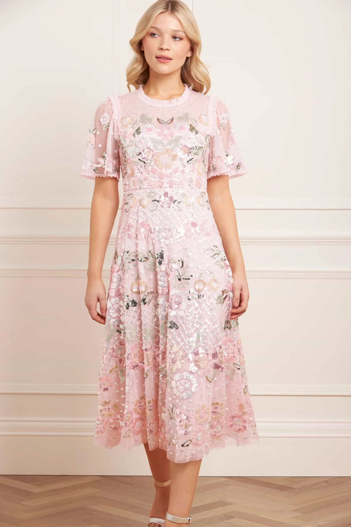 Eye Catching Lounge Feel Rosalie Short Sleeve Ballerina Dress