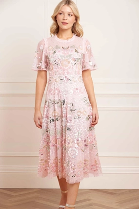 Rosalie Short Sleeve Ballerina Dress Chill Moment