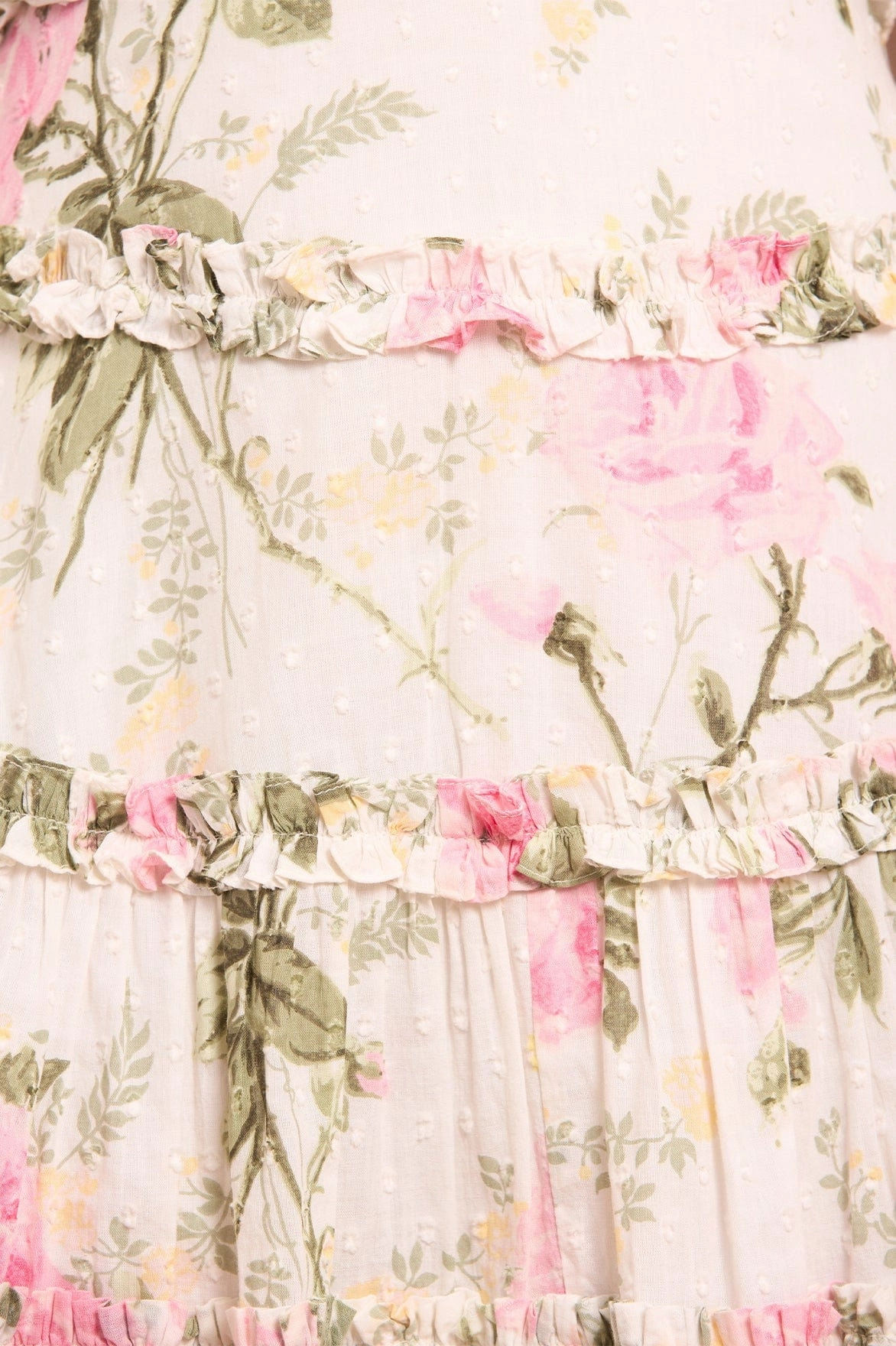 Rose Cotton Backless Ankle Gown Light Shape